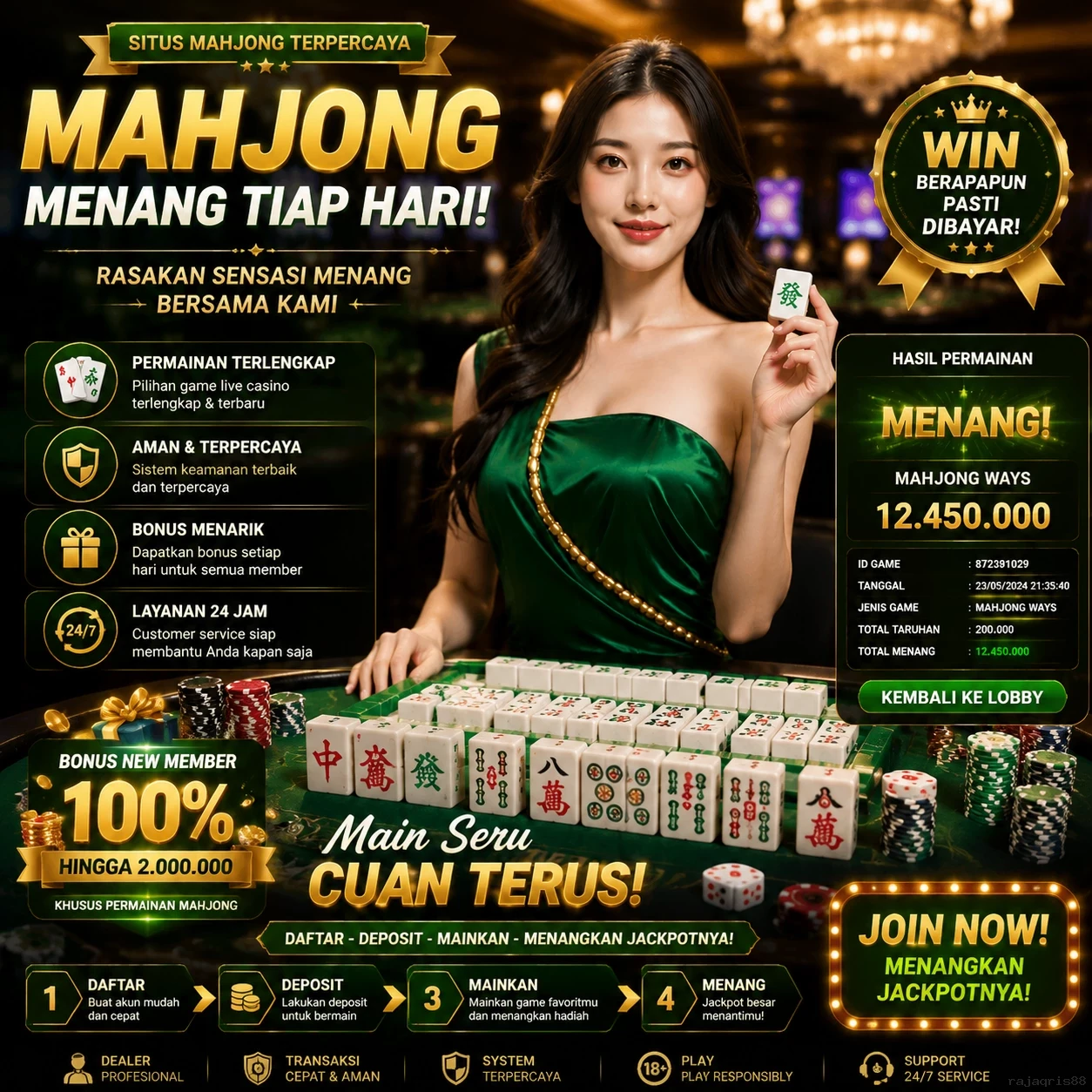 Hasil Security Scan rajaqris88
